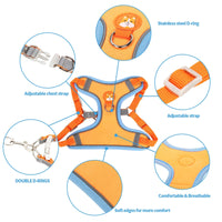 HKM-8759101 Adjustable Anti-Breaking Dog Harness with Haulage Rope - Available in Multiple Colors