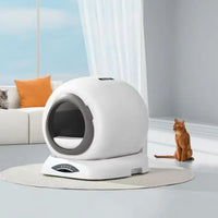 HKM-875923 Smart Automatic Cat Litter Box with App Control and 65L Capacity for Easy Cleaning
