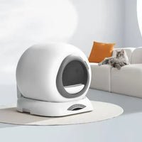 HKM-875923 Smart Automatic Cat Litter Box with App Control and 65L Capacity for Easy Cleaning