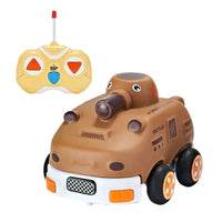 HKM-876051 Remote Control Rubber Animal Car Toy for Kids - Electric 2CH RC Vehicle for Indoor and Outdoor Use