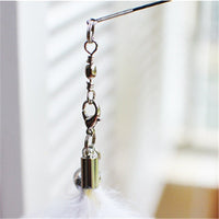 HKM-8760637 Super Flexible Cat Toy Stick with Telescopic Rod and Replaceable Heads