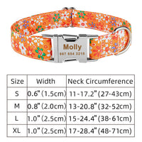 HKM-8761661 Personalized Eco-friendly Adjustable Dog Collar with Engraved ID Tag for All Breeds