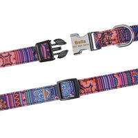 HKM-8761661 Personalized Eco-friendly Adjustable Dog Collar with Engraved ID Tag for All Breeds