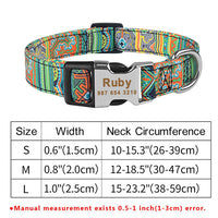 HKM-8761661 Personalized Eco-friendly Adjustable Dog Collar with Engraved ID Tag for All Breeds