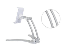 HKM-876179 Aluminum Alloy Adjustable Tablet Stand for 5-10.5 Inch Devices, 360-Degree Rotation, Sturdy Design