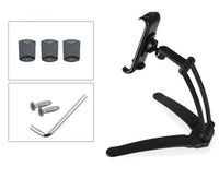 HKM-876179 Aluminum Alloy Adjustable Tablet Stand for 5-10.5 Inch Devices, 360-Degree Rotation, Sturdy Design