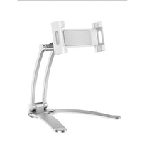 HKM-876179 Aluminum Alloy Adjustable Tablet Stand for 5-10.5 Inch Devices, 360-Degree Rotation, Sturdy Design