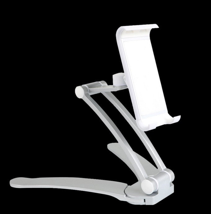 HKM-876179 Aluminum Alloy Adjustable Tablet Stand for 5-10.5 Inch Devices, 360-Degree Rotation, Sturdy Design