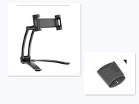 HKM-876179 Aluminum Alloy Adjustable Tablet Stand for 5-10.5 Inch Devices, 360-Degree Rotation, Sturdy Design