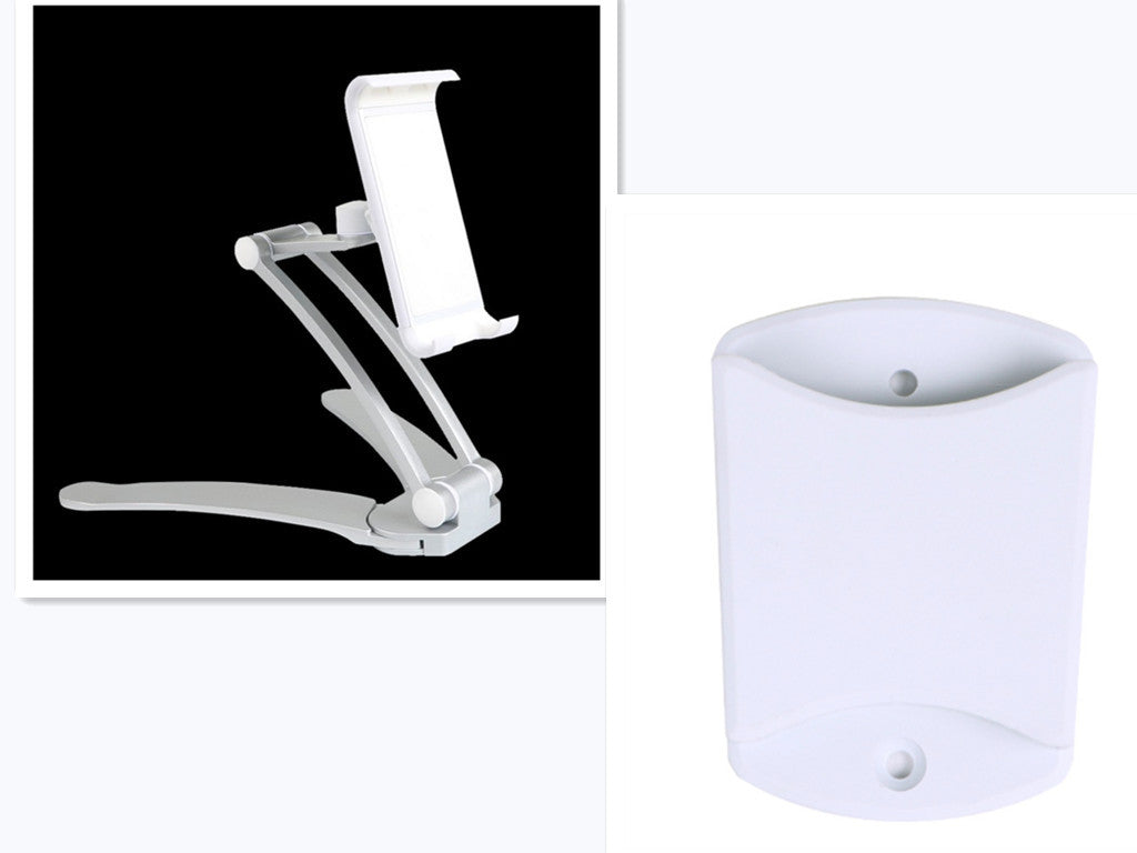 HKM-876179 Aluminum Alloy Adjustable Tablet Stand for 5-10.5 Inch Devices, 360-Degree Rotation, Sturdy Design
