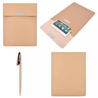 HKM-876179 Versatile Waterproof PU Leather Laptop Briefcase with Velcro Closure and Customizable Features