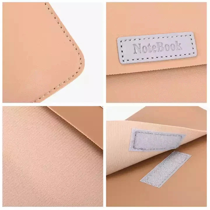 HKM-876179 Versatile Waterproof PU Leather Laptop Briefcase with Velcro Closure and Customizable Features