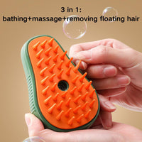 HKM-8763069 3-in-1 Cat Steam Brush with Water Spray for Grooming and Massage - Self-Cleaning Comb for Cats and Dogs