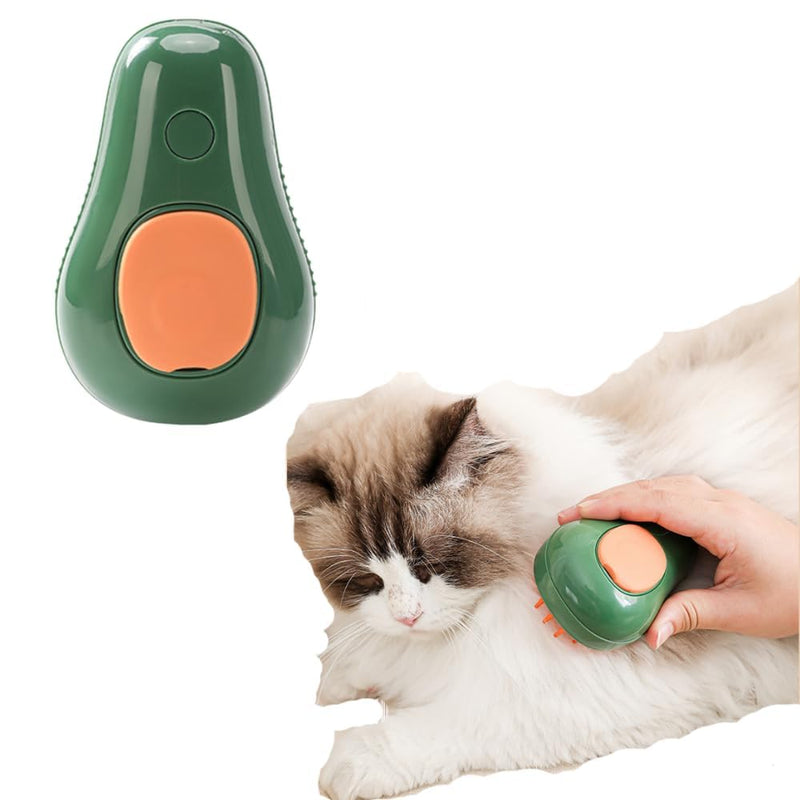 HKM-8763069 3-in-1 Cat Steam Brush with Water Spray for Grooming and Massage - Self-Cleaning Comb for Cats and Dogs