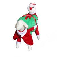 HKM-8763965 Santa Claus-Themed Pet Suit - Available in S, M, L, XL Sizes