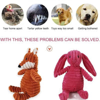 HKM-8765245 Plush Squeaky Chew Toy for Small to Medium Dogs, Interactive and Dental Care