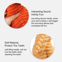 HKM-8765245 Plush Squeaky Chew Toy for Small to Medium Dogs, Interactive and Dental Care