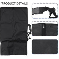 HKM-8767421 Foldable Black Oxford Cloth Pet Pad for Cars (140 x 125 CM)