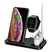 HKM-876819 Four-in-One Wireless Charger with 10W Fast Charging, 170mm Size, Ideal for Multiple Devices