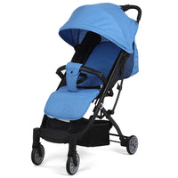 HKM-876819 Lightweight Multifunctional One-Hand Folding Stroller with Steel Frame for Easy Baby Transport