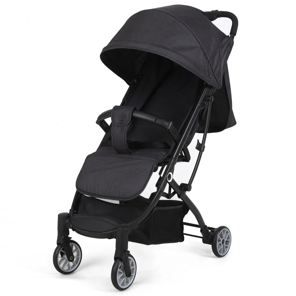 HKM-876819 Lightweight Multifunctional One-Hand Folding Stroller with Steel Frame for Easy Baby Transport