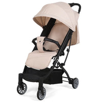 HKM-876819 Lightweight Multifunctional One-Hand Folding Stroller with Steel Frame for Easy Baby Transport