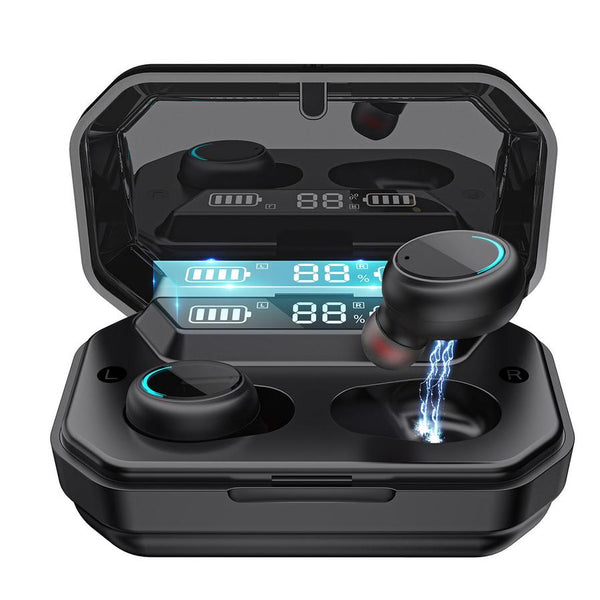 HKM-876819 Wireless Digital Display TWS Headset with Breathing Light and Type-C Charging