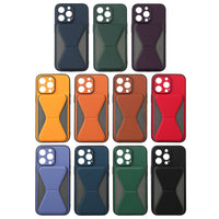 HKM-876883 Versatile Phone Case with Card Holder for Apple Models - Simple Design in Multiple Colors