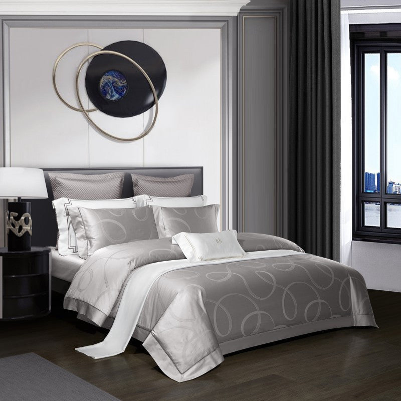 HKM-876947 Four-Piece Duvet Cover Set for 1.8m Beds - Durable Reactive Print and Dye Finish
