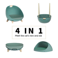 HKM-8769981 Cozy Cat Nest for Small Pets in Comfortable Bean Paste Colors