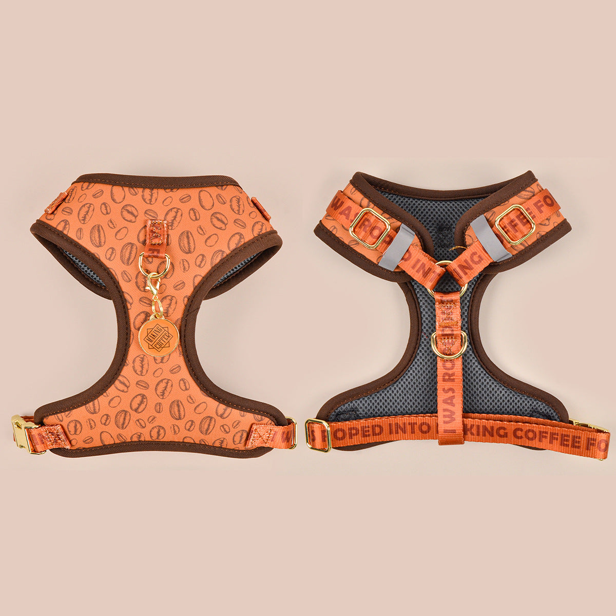 HKM-8770621 Adjustable Breathable Dog Harness - Comfortable Polyester Pet Strap in Various Sizes
