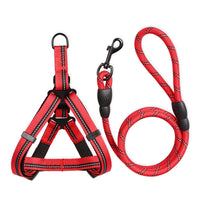 HKM-8771133 Reflective Nylon Dog Leash with Soft Rubber Fasteners for Small and Medium-Sized Dogs