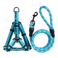 HKM-8771133 Reflective Nylon Dog Leash with Soft Rubber Fasteners for Small and Medium-Sized Dogs