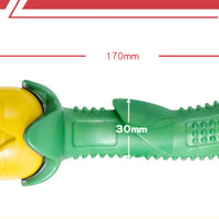 HKM-8772157 Durable TPE Yellow Rose Dog Teether Molar Stick for Healthy Chewing