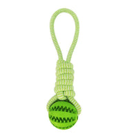 HKM-8772797 Durable Interactive Dog Toy with Treat Ball and Cotton Rope for Chewing and Dental Health