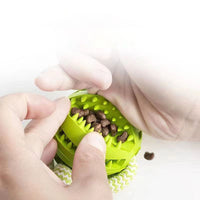 HKM-8772797 Durable Interactive Dog Toy with Treat Ball and Cotton Rope for Chewing and Dental Health