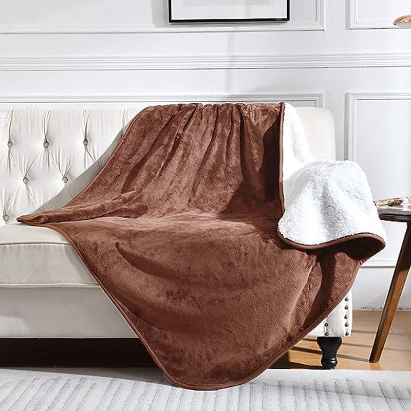 HKM-8773181 Waterproof Flannel Sherpa Dog Blanket & Cat Mat in Various Sizes and Colors