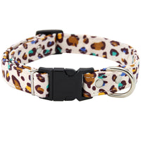 HKM-8773309 Pure Cotton Adjustable Dog Collar with Leash - Multiple Sizes Available