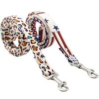 HKM-8773309 Pure Cotton Adjustable Dog Collar with Leash - Multiple Sizes Available