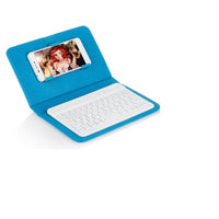 HKM-877331 Bluetooth Keyboard Holster for Mobile Phones, Universal Leather Case with Stand Function, Compatible with 4.5-6.8 Inch Devices