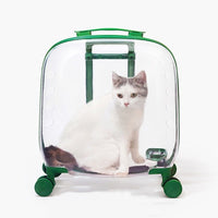 HKM-8773565 Transparent Cat Trolley Bag with Fresh Air System and Protective Covers for Travel