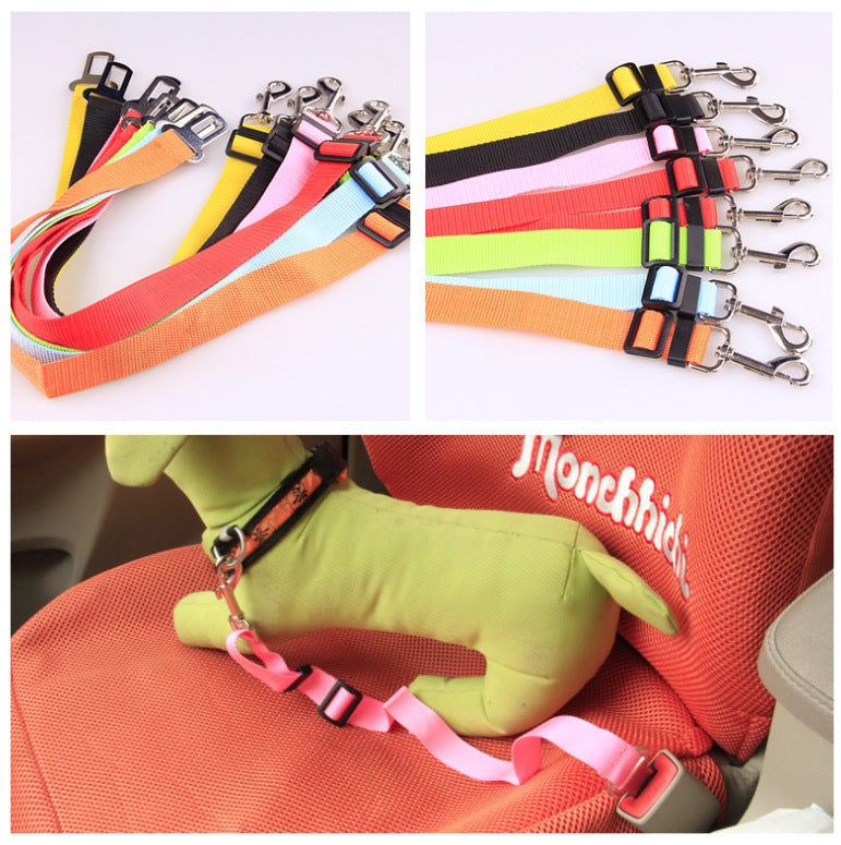 HKM-8773949 Adjustable Polyester Dog Seatbelt Leash for Safe Car Travel