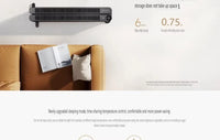 HKM-877395 Mijia App-Controlled Carbon Fiber Folding Electric Heater with Adjustable Thermostat for Home and Office Use