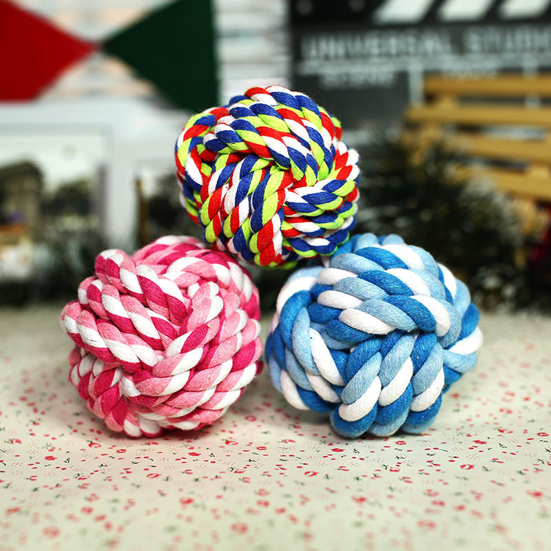 HKM-877395 Pet Toy Cotton Rope Ball