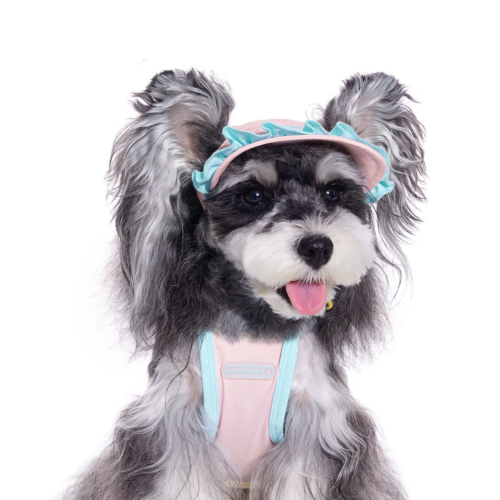 HKM-8775869 Pink Dog Hat for Small Breeds with Exposed Ears, Casual Summer Style