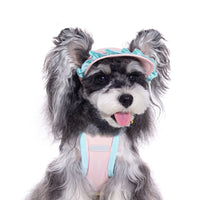 HKM-8775869 Pink Dog Hat for Small Breeds with Exposed Ears, Casual Summer Style