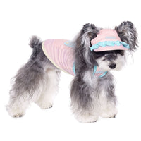 HKM-8775869 Pink Dog Hat for Small Breeds with Exposed Ears, Casual Summer Style