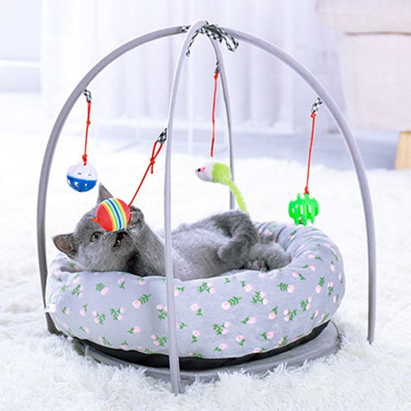 HKM-8776125 Multifunctional Soft Cat Tent Nest for Year-Round Comfort and Play