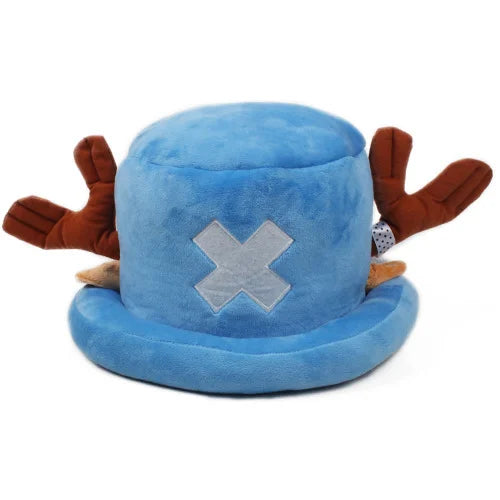 HKM-877779 Luffy Style Plush Antlers Chopper Hat for Anime Cosplay