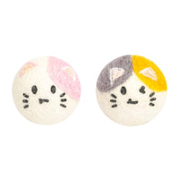 HKM-8777917 Interactive Catnip Wool Ball for Cats - Fun Cat-Shaped Toy, 5x5cm